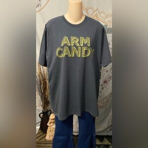 Like new Live Outside the Limits Graphic Tee with 'ARM CANDY' Print size Large